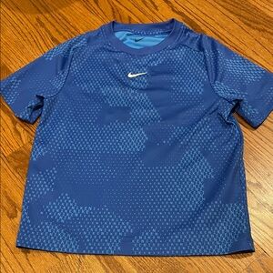 Nike Boys Blue Patterned Tee